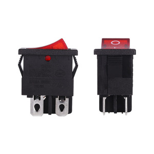 Nhà sản xuất-cung cấp 4-pin 250VAC on/off Power Rocker chuyển đổi với Red LED ánh sáng 6A Rocker chuyển đổi - Product Image 4