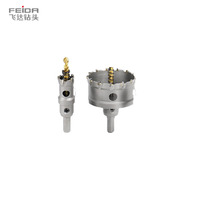 FEIDA TCT foret à noyau en acier inoxydable scie cloche perceuse en carbure pour le forage des métaux