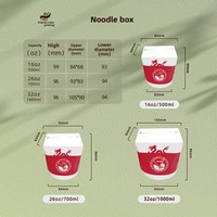 Boîte à lunch autoportante en papier kraft esthétique VEIKUN, jetable, étanche, anti-graisse, pour plats à emporter, nouilles, petite entreprise