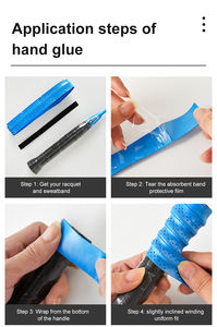 Высококачественные оригинальные противоскользящие накладки (овергрипы) из ПУ и ЭВА для теннисных ракеток и пиклбол-ракеток, прямые поставки с завода - Product Image 6