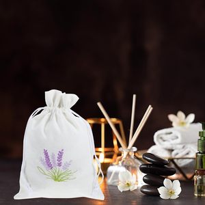 Sachets vides pour parfums, pochettes à cordon, petits sacs à bijoux, sacs cadeaux pour mariage, sacs en coton anti-humidité à la <span class=keywords><strong>lavande</strong></span> - Product Image 3