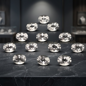 ผลึกควอตซ์ใส3X5mm เจียระไนทรงรีจากธรรมชาติผ่านการรับรอง - Product Image 4