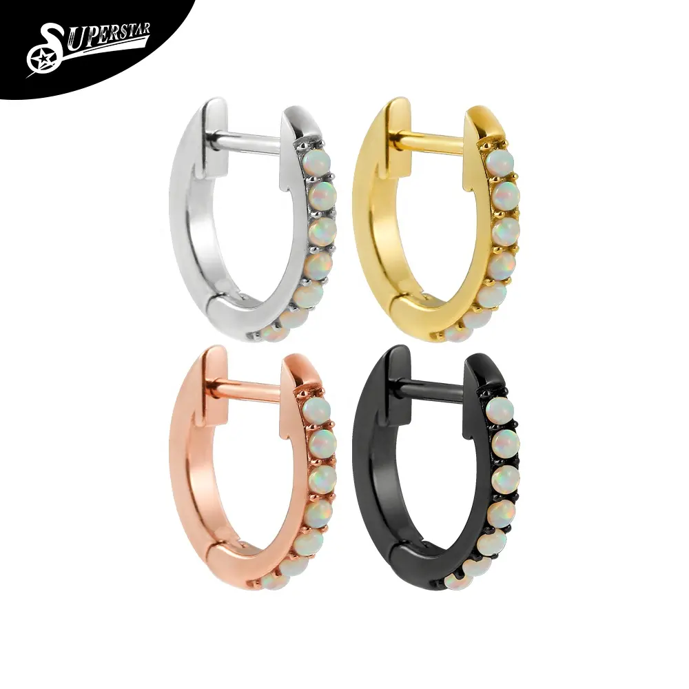 Custom natural freshwater pearl Australia treasure hoop earrings personalized pierced jewelry 316L stainless steel for women