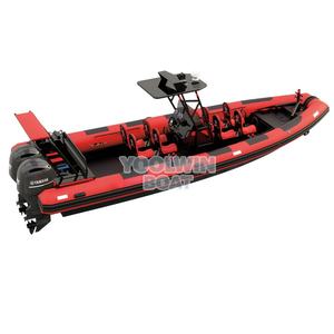 Kapal Ekspedisi Lepas Pantai Ekstrem Yoolwin Orca Hypalon Tube 8,6m, Perahu RIB Semi Kaku Tiup Berbahan Aluminium Deep V - Product Image 1