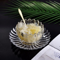7321Blb Jeneva Boîte à bonbons style japonais, petit pot en verre, bol unique pour assaisonnements et desserts, joli bol pour crème glacée, grand saladier