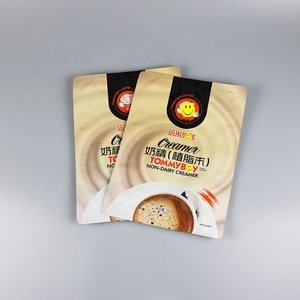 Sac d'emballage alimentaire OPP/PET à fond plat scellé sur huit côtés, imprimé sur mesure, avec fermeture éclair et encoche de déchirure, vente en gros d'usine - Product Image 4