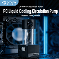 OCOCOO H06D Pompa Pendingin Air Combo 9.6W 600LH 5M Head Clear Tank Reservoir Level Terlihat Motor Brushless Performa Tinggi PC