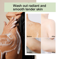 Gels douche blanchissants ROUSHUN 1000ml, nettoyage en profondeur, hydratant, gommage pour tous types de peau, gel de bain