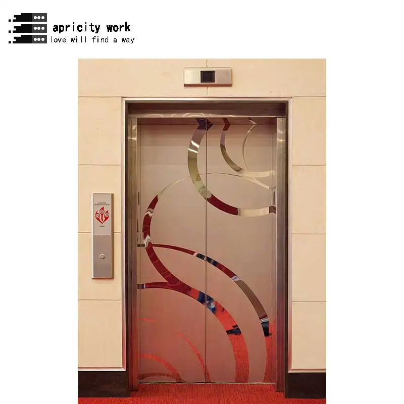 स्टेनलेस स्टील अपार्टमेंट लिफ्ट दरवाजे फ्रेम डिजाइन