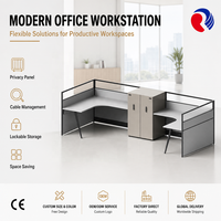 Cloison de séparation de bureau pour espace de coworking et bureau de startup avec séparateur de bureau modulaire pour un espace partagé flexible