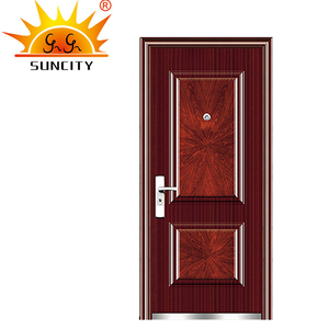 Dormitorio barato <span class=keywords><strong>de</strong></span> acero inoxidable <span class=keywords><strong>de</strong></span> hierro solo se puerta Exterior <span class=keywords><strong>diseño</strong></span> <span class=keywords><strong>para</strong></span> venta - Product Image 4