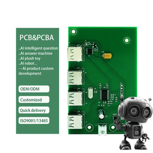 Chuyên nghiệp một cửa tùy chỉnh FR-4 1oz Đồng ngâm Vàng 1-24 lớp pcba thông minh ai Robot <span class=keywords><strong>PCB</strong></span> yêu cầu cung cấp - Product Image 1