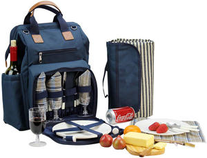 Bolsa Térmica Portátil Personalizada de Vinilo Azul Económica <span class=keywords><strong>para</strong></span> Picnic | Playa | Trabajo | Bolsa Térmica <span class=keywords><strong>para</strong></span> Transportar Alimentos Frescos y Cerveza - Product Image 2