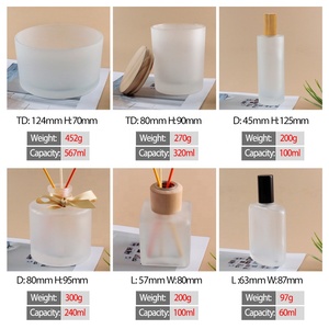 Langxu 18 oz ठंस्टेड सफेद मैट प्रभाव चौड़ा मुंह 3 डेक बड़े मोमबत्ती जार लक्जरी अनुकूलित सेवा थोक - Product Image 3