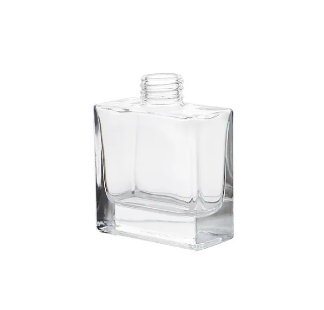 Großhandel Home Room Duft Aroma Verpackung leer Luxus groß klar 130ml 250ml quadratische Glas Reed Diffusor Flasche