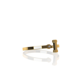 Anello personalizzato con intarsio CZ Diamond Design iniziale H Letter Ring anello personalizzato con Design a lettera gioielli di spedizione gratuita con sconto - Product Image 3
