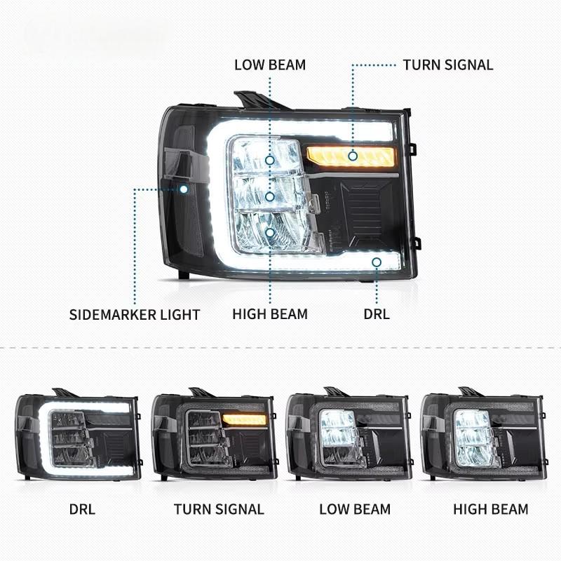 gmc sierra 1500 headlights 2010