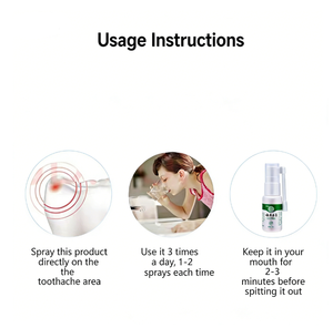 Spray Bucal de 30 ml, Spray para el Cuidado Bucal, Fórmula Herbal Suave, Spray Portátil para la <span class=keywords><strong>Halitosis</strong></span>, Alivia la Hinchazón y el Dolor de las Encías - Product Image 3