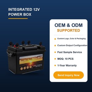 Boîte à batterie solaire Boman 12V, étanche IP67, avec deux ports USB, pour le camping, les activités de plein air, les équipements marins - Product Image 5
