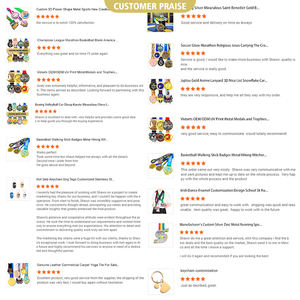 Médailles sportives personnalisées en laiton Cheerleading Dance Team Sports 5K Futsal Judo Basketball <span class=keywords><strong>Boxe</strong></span> Football-Display Logo Award Style - Product Image 4