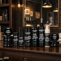 BARBERPASSION Mens Hair Styling Personal Care Products Pomade Clay Sea Salt Spray Powder Set