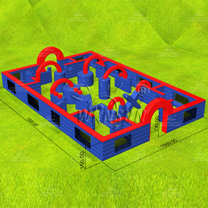 Winsun thương mại lớp đội xây dựng Inflatable bunker paintball lĩnh vực Inflatable trở ngại các khóa học cho thuê trò chơi thể thao - Product Image 2
