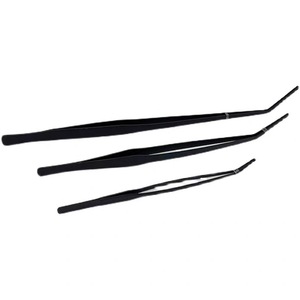 Thickened stainless steel <b>black</b> aquatic plant tool set, aquarium styling tweezers, sand <b>trimmer</b> tweezers - Product Image 1