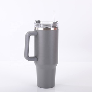 Tasses à café de voyage en acier inoxydable avec couvercle et paille, gobelets isothermes <span class=keywords><strong>Stan</strong></span> 1.0 avec poignée 40oz - Product Image 5