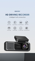 Boîte noire dvr de voiture 2K avec caméra arrière 1080P gps et capteur G et enregistrement en boucle et condensateur de souper et mode de stationnement 24 heures