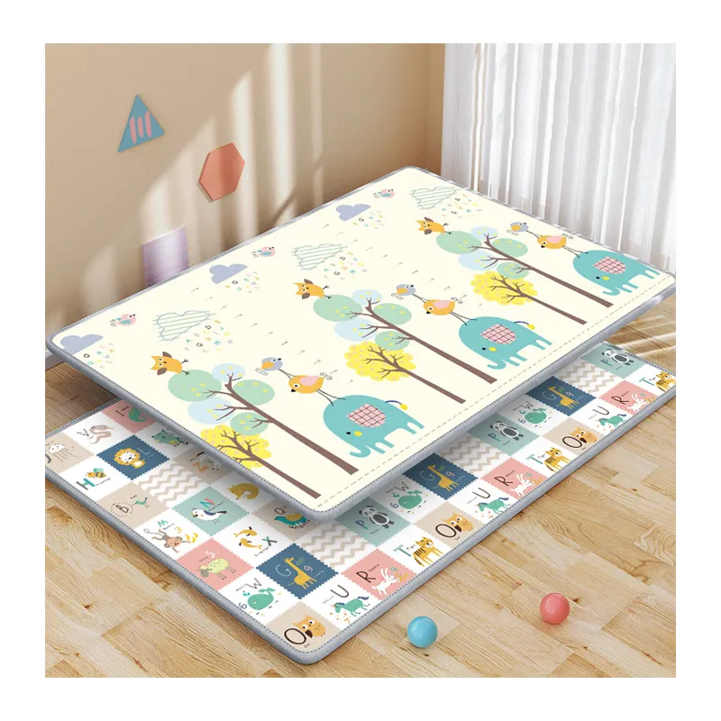 Baby playing toy play mats kids gym xpe play activity gym baby mat per floor play puzzle mat roll up