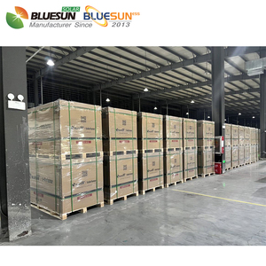 Bluesun chất lượng tốt nhất một lớp 600 máy bay phản lực Watt Tấm Pin Mặt Trời 700 Watt 695W nóng bán đôi Glass Bảng điều chỉnh năng lượng mặt trời PV mô-đun giá tốt - Product Image 6