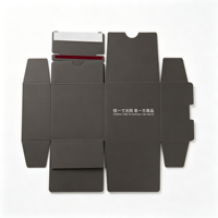 Boîtes d'expédition en carton ondulé avec logo personnalisé, bande détachable, impression couleur, fermeture autocollante, emballage en carton à fermeture éclair pour vêtements