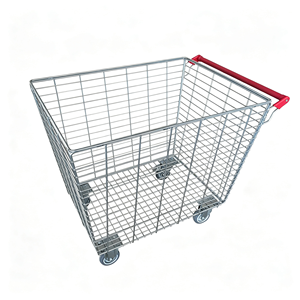 Carrito de Supermercado de 340L, Resistente, con Ruedas Giratorias Silenciosas, de Gran Capacidad, para Uso Comercial, Juego Completo Profesional - Product Image 6
