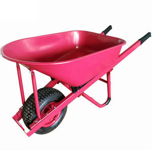 Carretilla de rueda de alto volumen, bandeja de acero de carga pesada - Product Image 1