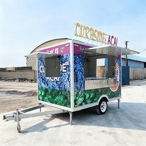 Remorque de restauration rapide personnalisée avec corps en acier galvanisé, cuisine complète, homologuée DOT CE, pour la vente de glaces sur mesure. - Product Image 4