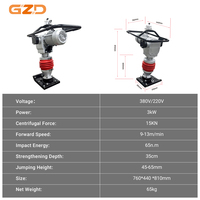 GZD Ingénierie Machines de construction Pilon de compactage de terre Pilon vibrant puissant