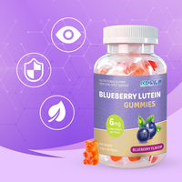 Permen Beruang Lutein Ester Blueberry Label Pribadi 6mg Lutein Ester Nutrisi Mata Suplemen Permen OEM