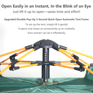 Nhanh chóng & dễ dàng 2-người tự động Gấp Cắm Trại lều không thấm nước Polyester cửa Quảng Cáo Nhỏ một thiết kế cảm ứng - Product Image 4