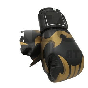 Factory Cheap Custom Professional Boxing Gloves Hot Sale China Factory Customization Logo Produced in a Chinese Black Red Blue - Product Image 1