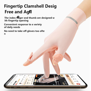 Yaz sürüş eldiven kadın güneş korumalı eldiven <span class=keywords><strong>2</strong></span> dokunmatik ekran parmak bisiklet açık eldivenler - Product Image 5