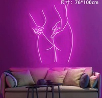 Koncept Enseigne LED personnalisée 30 pouces Néon Publicité Télécommande Décoration de bâtiment de mariage Surface acrylique IP65