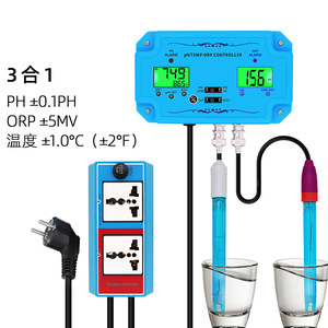 เครื่องวิเคราะห์คุณภาพน้ำ Ph120 เครื่องควบคุมค่า Ph Orp และอุณหภูมิ สำหรับน้ำดื่ม สระว่ายน้ำ ระบบอะควาโปนิกส์ และการทดสอบในตู้ปลา - Product Image 3