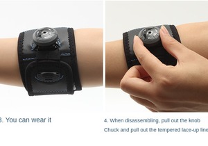 Genouillère de compression réglable en nylon et coton, à rotation à une main, pour le sport, le tennis et le fitness - Product Image 4