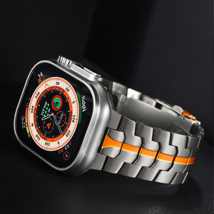 <span class=keywords><strong>Correas</strong></span> de Reloj de Titanio, <span class=keywords><strong>Correas</strong></span> Sólidas Estilo Iron Man, <span class=keywords><strong>Ultra</strong></span> Universales 42/44/45/49mm 38/40/41mm para <span class=keywords><strong>Apple</strong></span> <span class=keywords><strong>Watch</strong></span>, Correa de Negocios para Hombre - Product Image 3