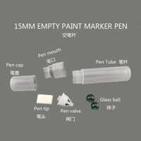 Stylo à peinture rechargeable 3mm 6mm 8.5mm 10mm 15mm 30mm 50mm Marqueurs de graffiti acryliques vierges Marqueur de dessin de peinture rechargeable vide