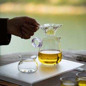 Petal Shaped Glass <b>Tea</b> Strainer High Borosilicate Heat Resistant Reusable <b>Tea</b> <b>Infuser</b> Elegant Design For <b>Tea</b> Set Accessory - Product Image 3
