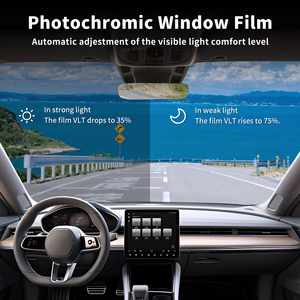 <span class=keywords><strong>Film</strong></span> de fenêtre photochromique dégradé pour voitures – Protection contre la chaleur et la confidentialité – Teinte automobile - Product Image 3