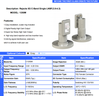 LNBF - C-BAND DUAL OUTPUT PLL LNBF Bande C Sortie simple Double LNB Avec 2 sorties 3.7-4.2 GHz