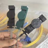 Klem Kabel Drop Wire Tipe S Baja Tahan UV PVC dengan Pengait Baja Tegangan Tinggi 1 Core dan 2 Core FTTH