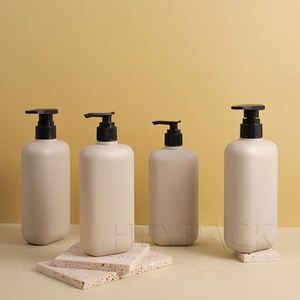 Marca Heypack, venta al por mayor, botella para mascotas ovalada cosmética de plástico PCR 100% ecológica personalizada con tapa de bomba - Product Image 1